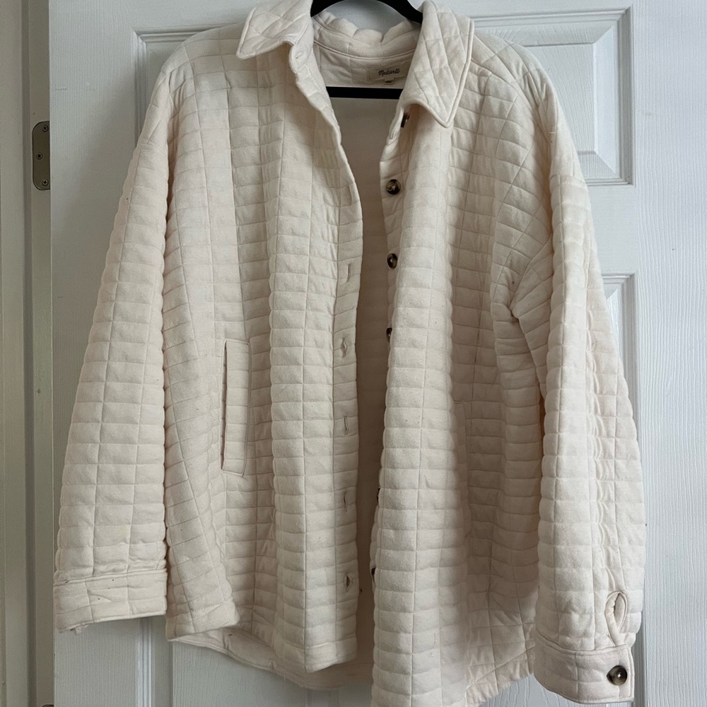 Madewell quilted shacket size xl